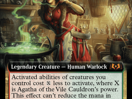 Agatha of the Vile Cauldron (Extended Art) [Wilds of Eldraine] Online Sale