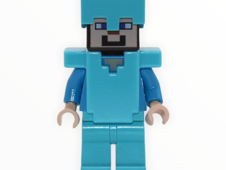 Minecraft Steve (medium azure helmet, armor, and legs) For Sale